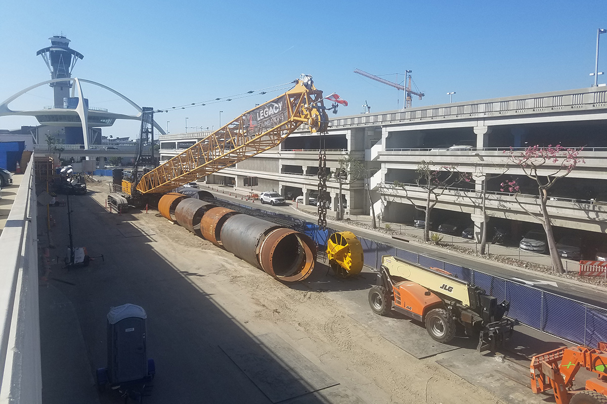 Automated People Mover cast-in-drilled-hole pile materials 