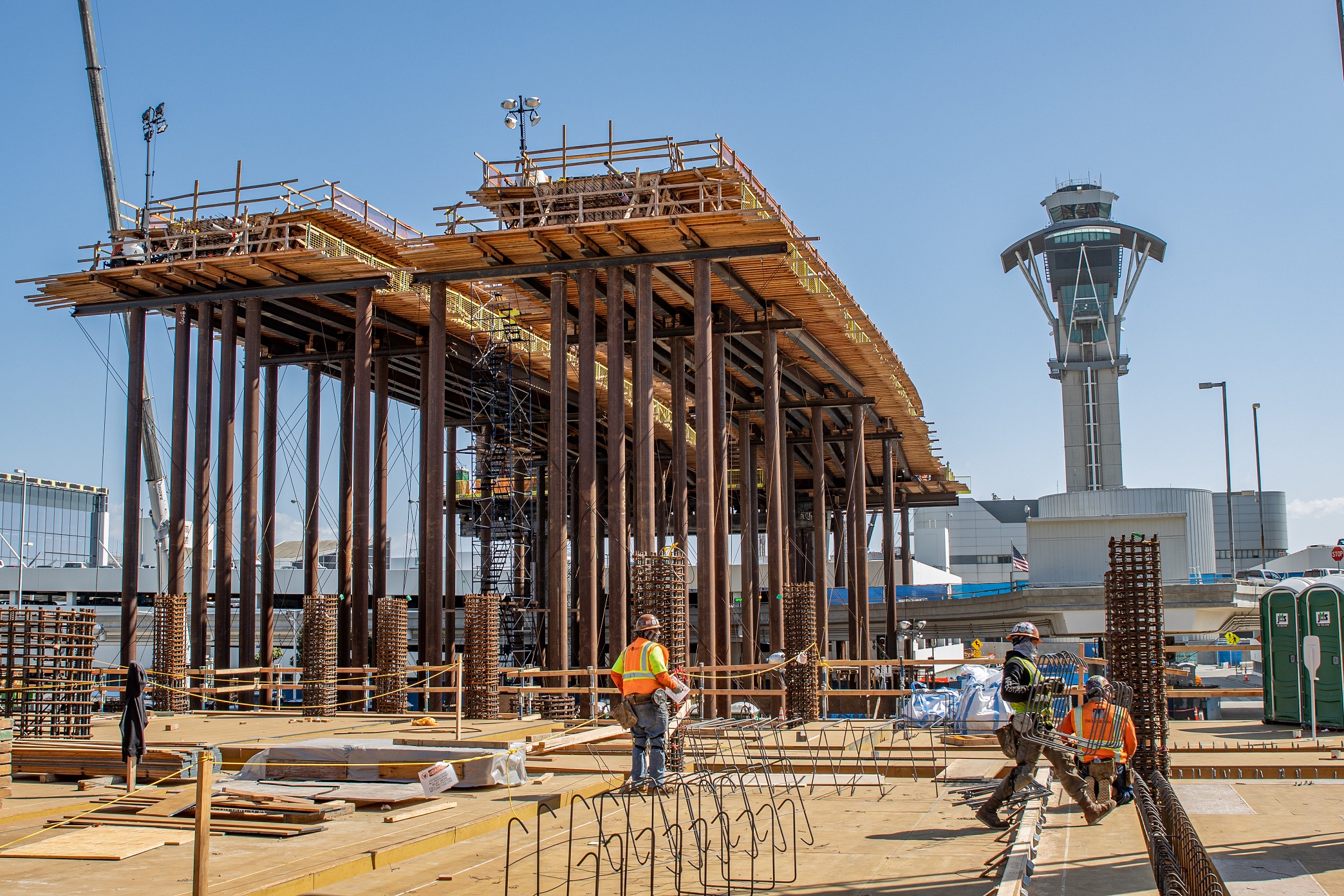 Advancement of guideway and parking structure construction at the future West Central Terminal Area station hints at the transformation to come.